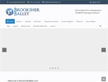 Tablet Screenshot of brooksherballet.com